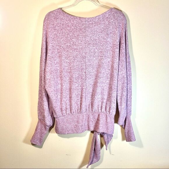 SATURDAY SUNDAY ANTHROPOLOGIE PEYTON BRUSHED LIGHT RASPBERRY PINK SWEATER XS NWT - Picture 9 of 12